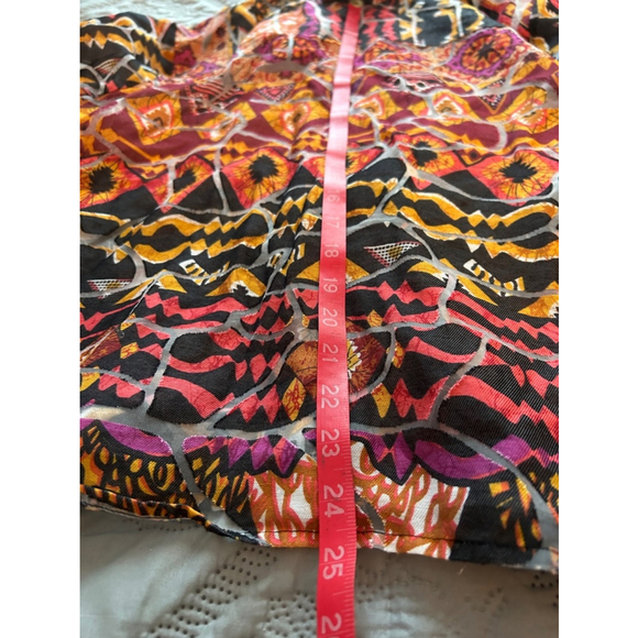 Drapers & Damon's Women’s Bright Vibrant Abstract Blouse Petite L - Picture 8 of 8